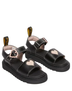 Marlowe Hearts J Sandaler, Black/Powder Pink, 31