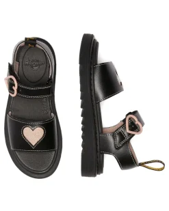 Marlowe Hearts J Sandaler, Black/Powder Pink, 31