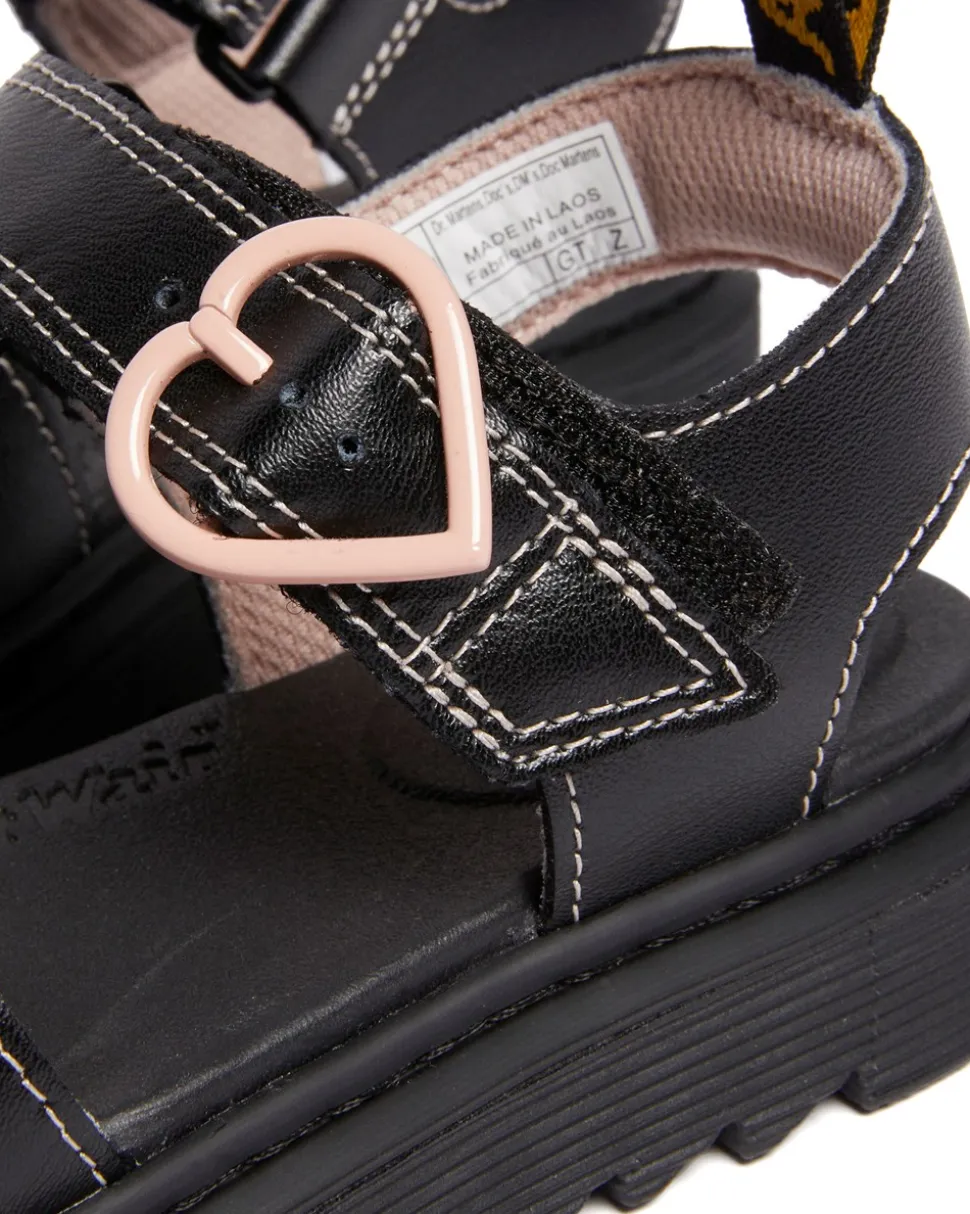 Marlowe Hearts J Sandaler, Black/Powder Pink, 31