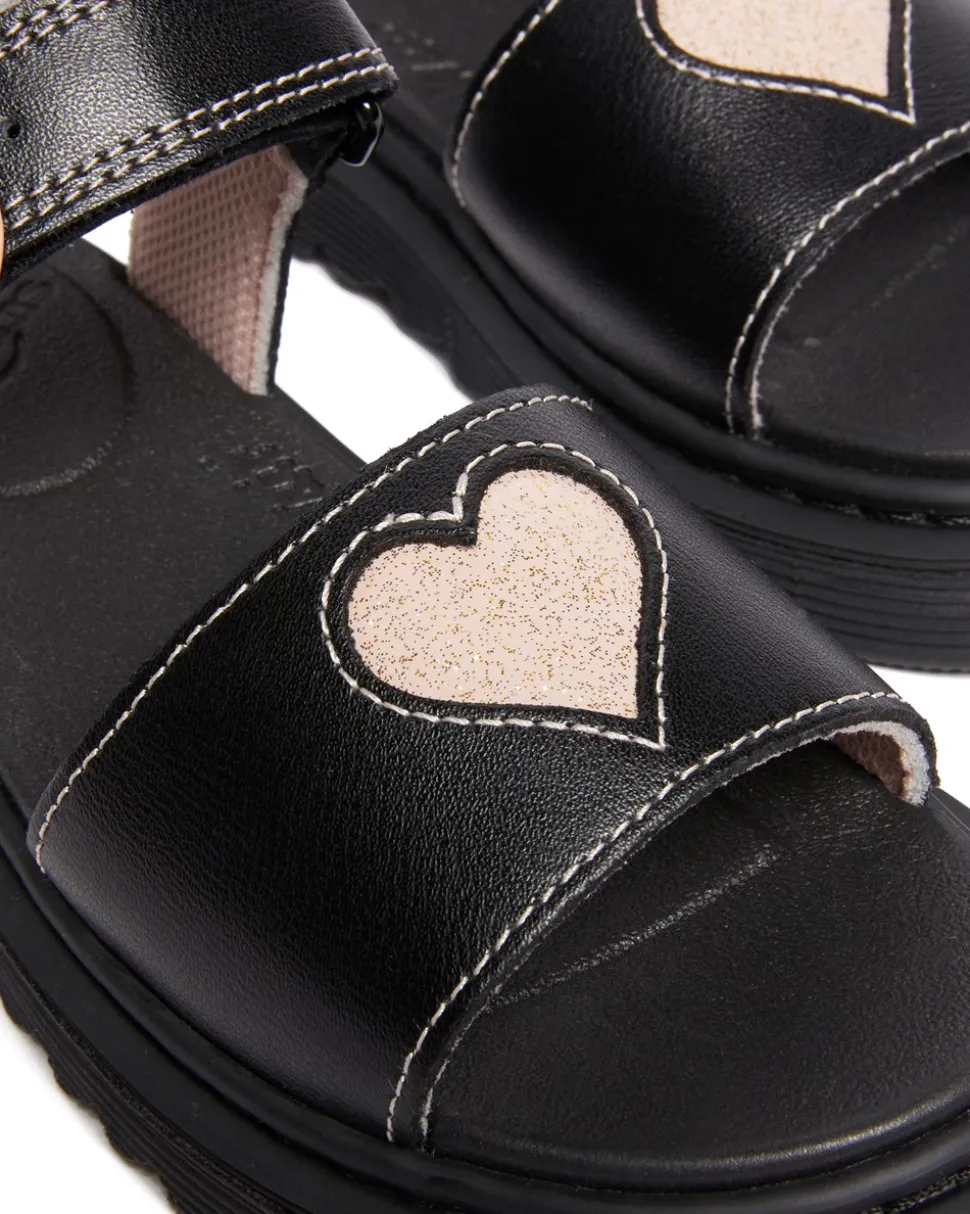 Marlowe Hearts J Sandaler, Black/Powder Pink, 31