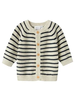 Mast Knit Cardigan, Peyote Melange, 86 cm