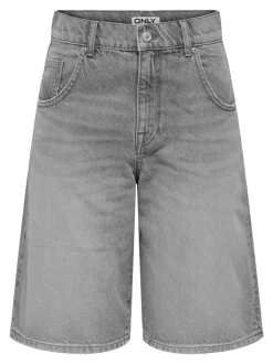 Mate Reg Baggy Long Shorts, Medium Grey Denim, S