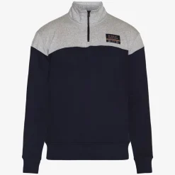 Mathias Half-Zip Sweatshirt, Deep Marine, S