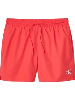 Medium Drawstring Badebukser, Punch Pink, M