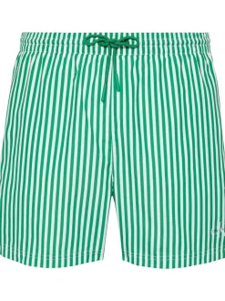 Medium Drawstring Badebukser, 20186 Penny Stripe+Mardi Gras Green, XXL