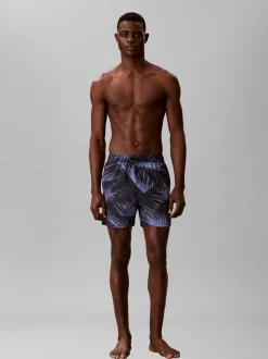 Medium Drawstring Badeshorts, Adventure Palm Shoreline, XXL