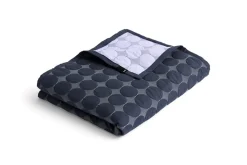 Mega Dot Sengetæppe, Midnight Blue, 235x245 cm
