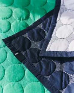 Mega Dot Sengetæppe, Midnight Blue, 235x245 cm