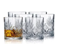 Melodia Krystal 6-pak Whiskyglas, Klar, 31 cl
