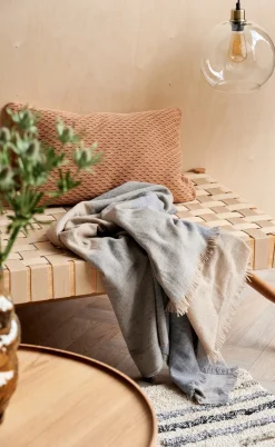 Merino Plaid, Grå, 130x200 cm