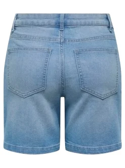 Mia Mom Shorts, Light Blue Denim, S