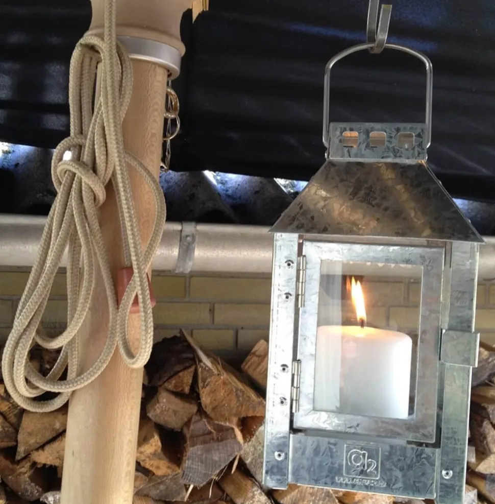 Micro Lanterne, Galvanized, 12,5x25x12,5 cm