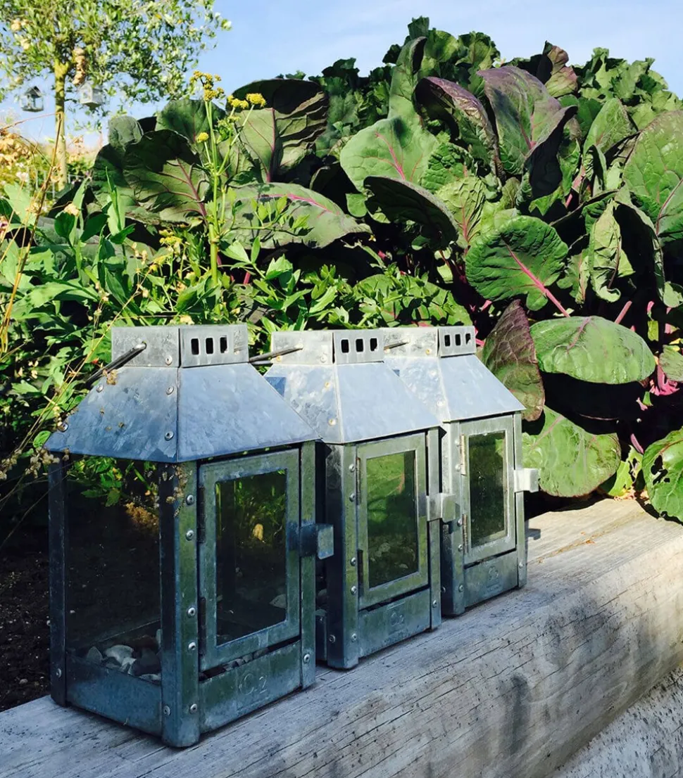 Micro Lanterne, Galvanized, 12,5x25x12,5 cm