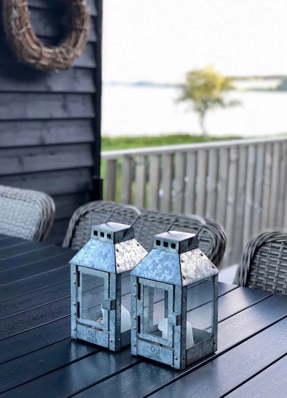 Micro Lanterne, Galvanized, 12,5x25x12,5 cm