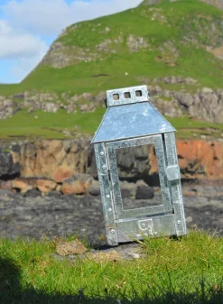 Micro Lanterne, Galvanized, 12,5x25x12,5 cm