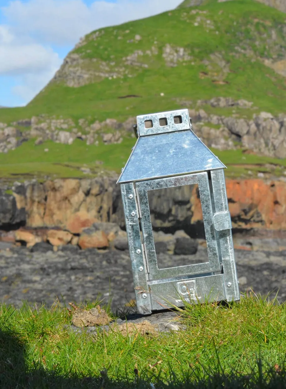 Micro Lanterne, Galvanized, 12,5x25x12,5 cm