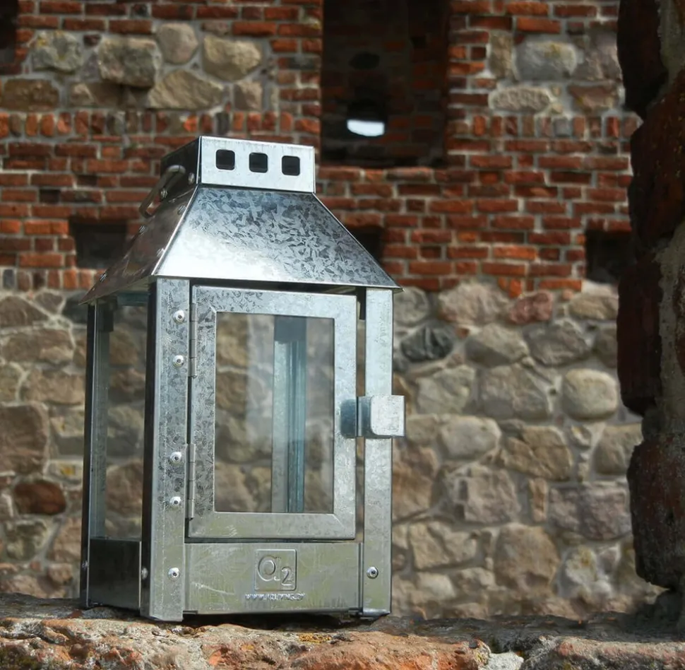 Micro Lanterne, Galvanized, 12,5x25x12,5 cm