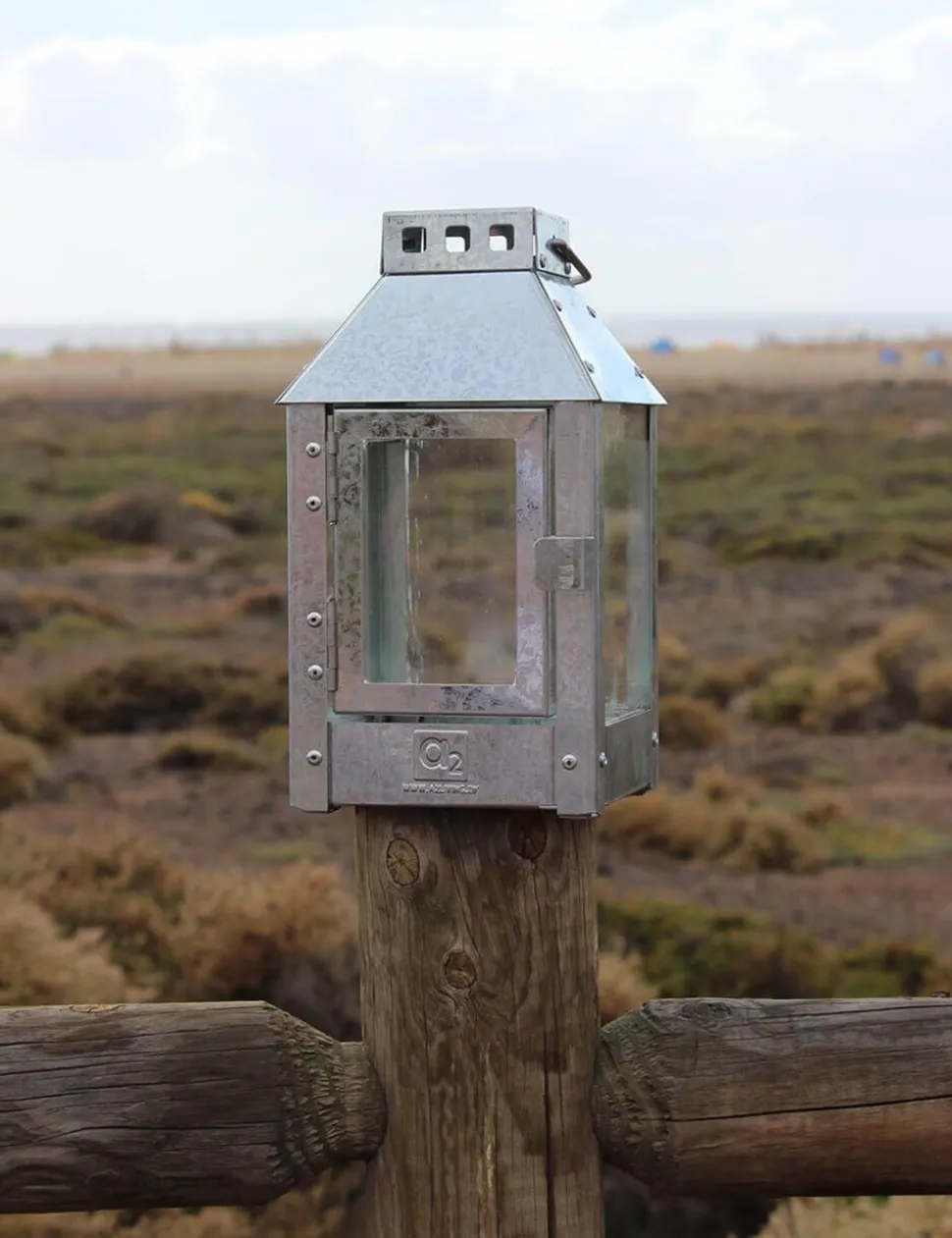 Micro Lanterne, Galvanized, 12,5x25x12,5 cm