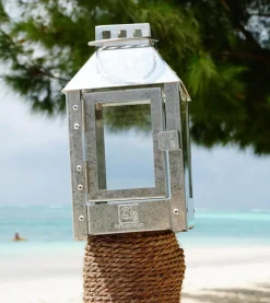 Micro Lanterne, Galvanized, 12,5x25x12,5 cm