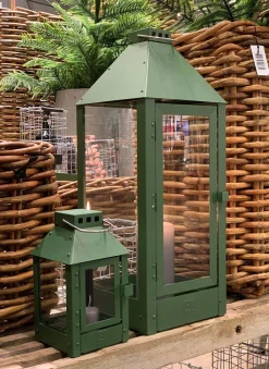 Micro Lanterne, Olive, 12,5x25x12,5 cm