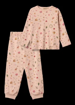 Mila Picoting Nattøj, Rose Dust Holiday, 98 cm