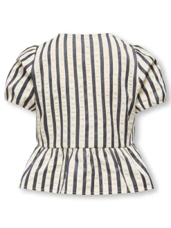 Milani Bow Bluse, Night Sky Cloud Dancer/Birch, 164 cm