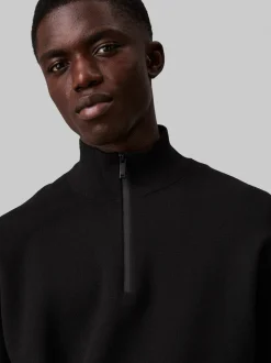 Milano Stitch Q-Zip Striktrøje, Ck Black, XL