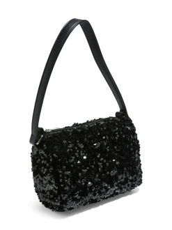 Mille Glitter Skuldertaske, Black