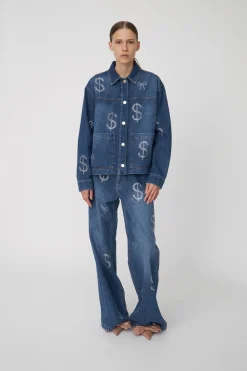 Million Dollar Baby Bukser, Washed Denim Blue, 34