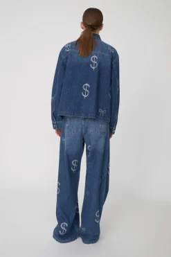 Million Dollar Baby Bukser, Washed Denim Blue, 34