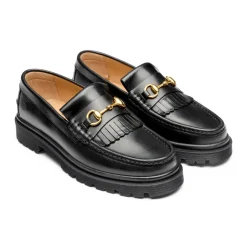 Milton Loafers. Black Leather. 43