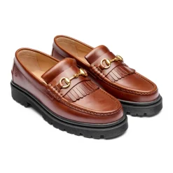 Milton Loafers, Brandy Leather, 44