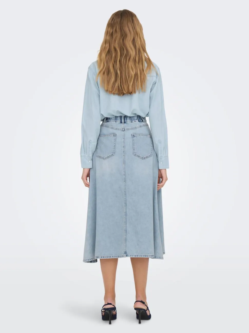 Mindy Denimnederdel, Light Blue Denim, XS