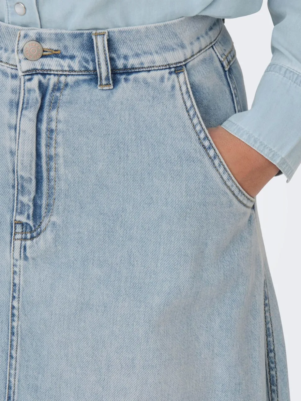 Mindy Denimnederdel, Light Blue Denim, XS