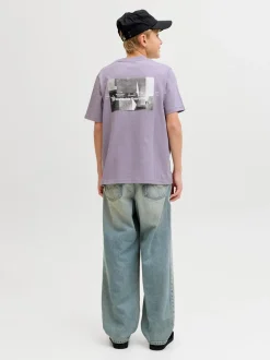 Mineral Photo Back T-shirt, Purple Ash, 152 cm