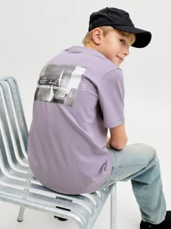 Mineral Photo Back T-shirt, Purple Ash, 152 cm