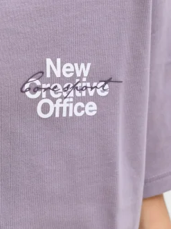 Mineral Photo Back T-shirt, Purple Ash, 152 cm