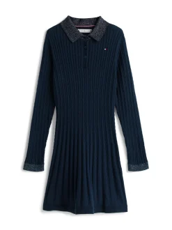 Mini Cable Kjole, Dark Night Navy, 164 cm