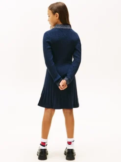 Mini Cable Kjole, Dark Night Navy, 164 cm
