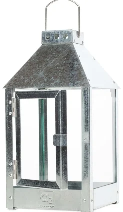 Mini Lanterne, Galvaniseret, 17x33,5x17 cm