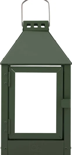 Mini Lanterne, Olivengrøn, 17x33,5x17 cm