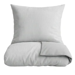 Mini Strib Sengelinned, Grå, 140x200 cm