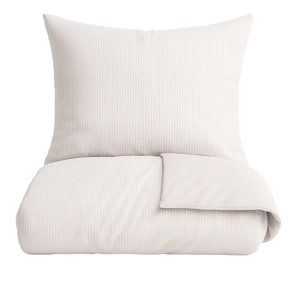 Mini Strib Sengelinned, Sand, 140x220 cm