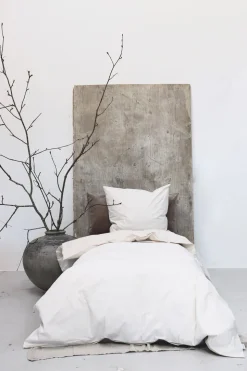 Mini Strib Sengelinned, Sand, 140x220 cm