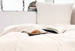 Mini Stripe Patchwork Sengelinned, Sand, 140x220 cm