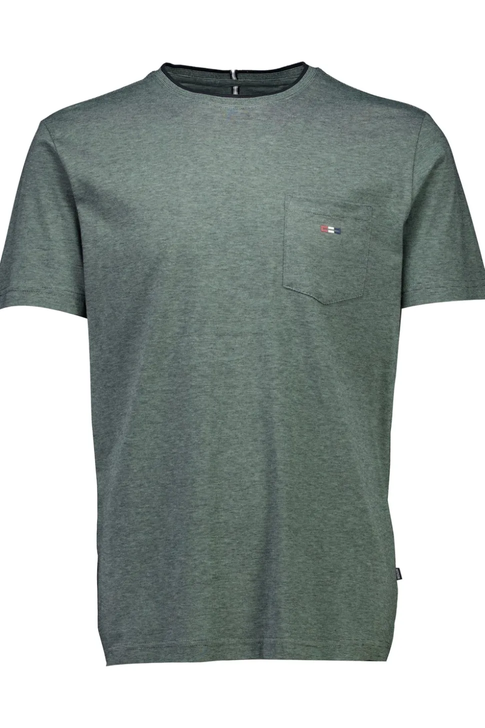 Mini Striped O-Neck T-shirt, Army, L