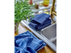 Minimal Viskestykke, Blue, 50x70 cm