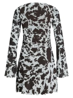 Minna Mesh Kjole, Black Coffee, XS