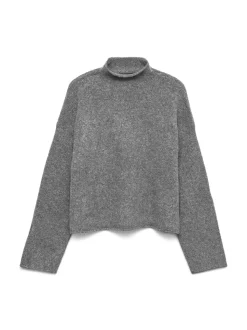 Mirla Striktrøje, Medium Grey Melange, M