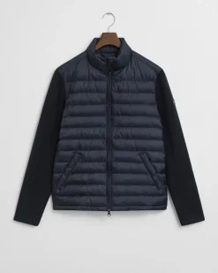 Mixed Media Hybrid Jakke, Evening Blue, XL